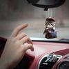 Подвесной автомобильный кулон, украшение для зеркала заднего вида, акриловый орнамент в форме кошки, поделки, подвесной декор для автомобиля ручной работы 2D C1W8