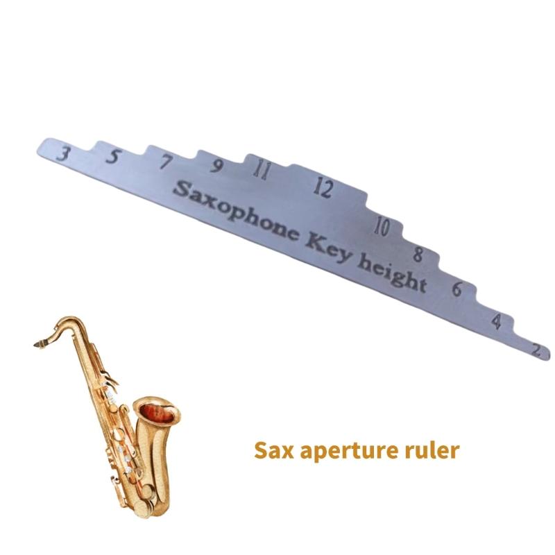 Металлический калибровочный зазор для саксофона Повышает точность игры на саксофоне для саксофонистов и учителей музыки