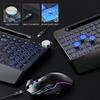 Беспроводная RGB-клавиатура и бесшумная мышь 2,4 ГГц в комплекте с регулируемой подсветкой и защитой от отключения экрана.