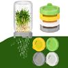 4pcs PP Mason Jar Sprouting Lid Mesh Sprout Cover Bean Seed Sprout Lid  Crop Germination