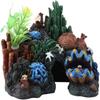 Ocean Color Fish Tank Ornament Irregular Shape Resin Rock Cave  Fish Tank Landscaping