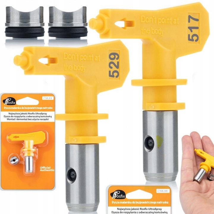 Rosfix Painting Nozzle for 529 Unit + Rosfix Ultra Spray Painting Nozzle Model 517