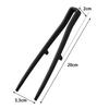 Yamazaki Tower Silicone Chopsticks, Small, Black, W5.3 x D2 x H20cm, Dishwasher Safe, Floating Tips, Kitchen Tongs, Small Size, 1599
