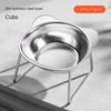 Anti Overturning Stainless Steel Cat Bowl Cervical Protection High Foot Dog Feeder  Water Bowl