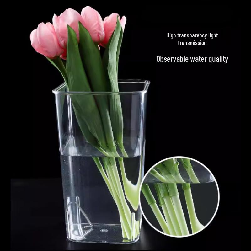 Transparent Square Flower Arranging Bucket