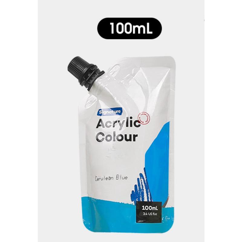 Самонесущая сумка 100 мл, водонепроницаемые акриловые краски, портативная маленькая упаковка, сумка для дополнений к краскам, студийные принадлежности для занятий искусством