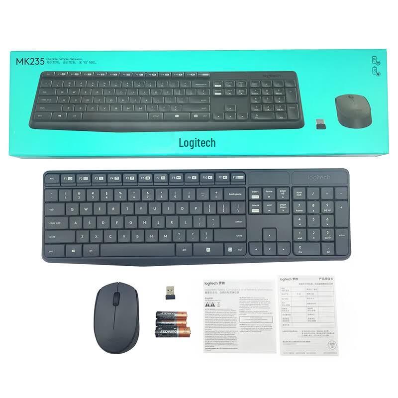 Logitech Беспроводной комбо-набор клавиатура и мышь MK235