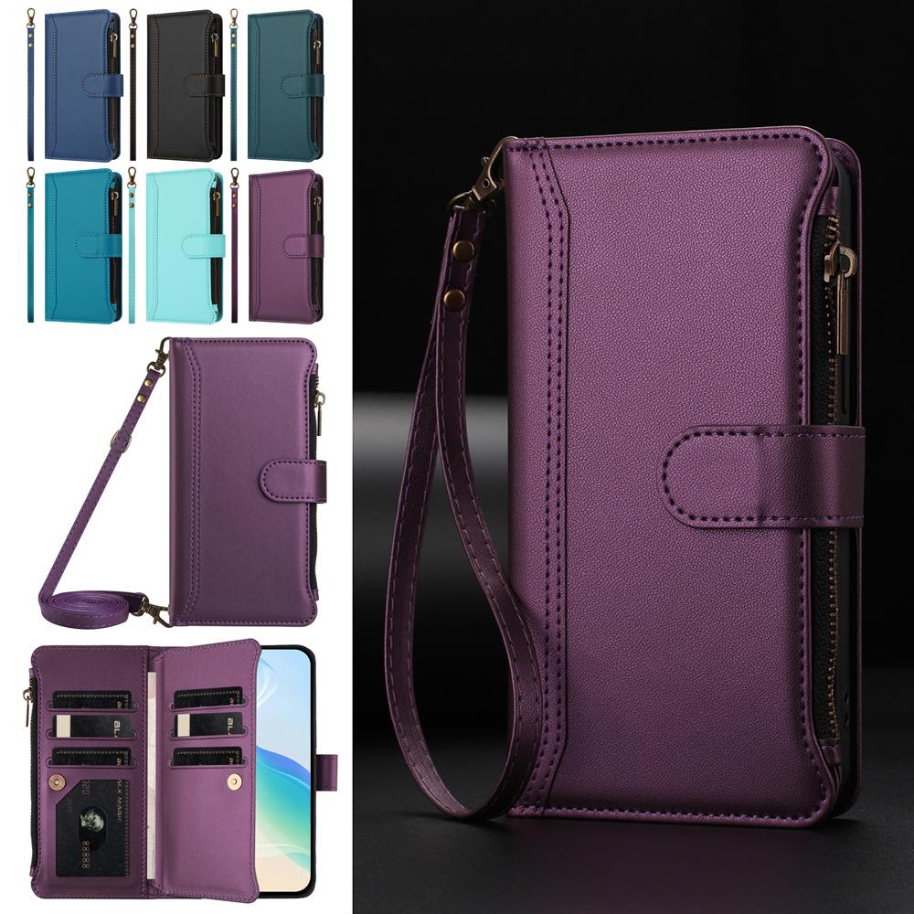Защитная Карта Кошелек Чехол-Книжка Для Doogee Note 56X 56 58 59 N60 Pro N55 Plus Кожаный Чехол Ремешок На Запястье Сумка Через Плечо