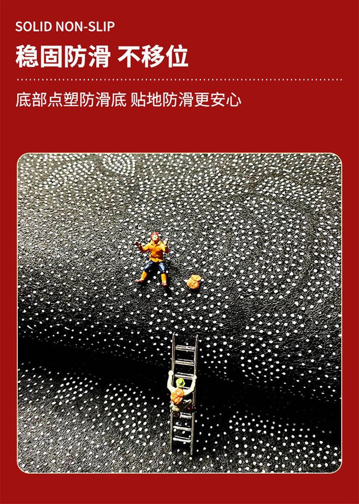 Carpet, red door, floor mat, New Year's foot mat, Rabbit Year floor mat, anti slip foot mat for entrance door