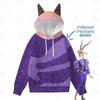 Xiaqi Sheep Sequins Printed Hoodie and Antler Print Hooded Sweatshirt Jacket