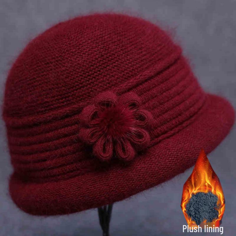 Cozy Winter Hats: Thick Fleece for Grandma, Warm Wool for Elderly Mothers, and Festive New Year Cotton Designs.