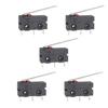 Black Housing Microswitch Assembly, KW11 KW12 Contact Button Control Unit with Metal Contacts and Rating Text Body