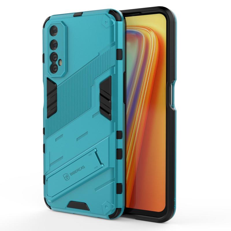 For OPPO Realme 7 Pro 4G Armor Shockproof Phone Case Back Cover Magnetic Kickstand Anti-Fall Protect Cases Coque