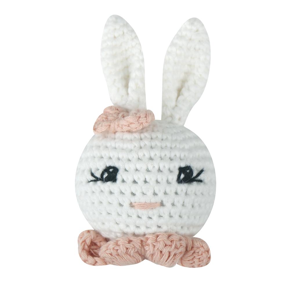 Зажим для детской соски, аксессуары для самостоятельного вязания крючком, погремушка в виде кролика, игрушка для прорезывания зубов у младенцев, морозильник, прорезыватель для новорожденных, подарок для душа