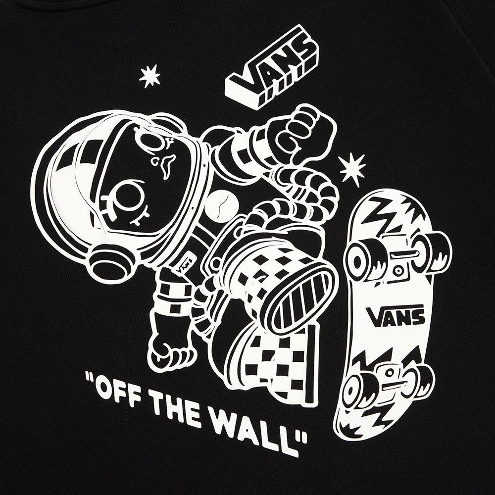 Vans X Space Molly Удобная Универсальная Модная Футболка с Принтом и Коротким Рукавом Унисекс Топы VN000RA7BLK1