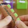 Quiet Fidget Buttons for Work 5-Key Spiky Clicker Toy, Portable Finger Press Stress Relief Desk Hand Plastic Sensory Gadgets Exercise Toy Adults