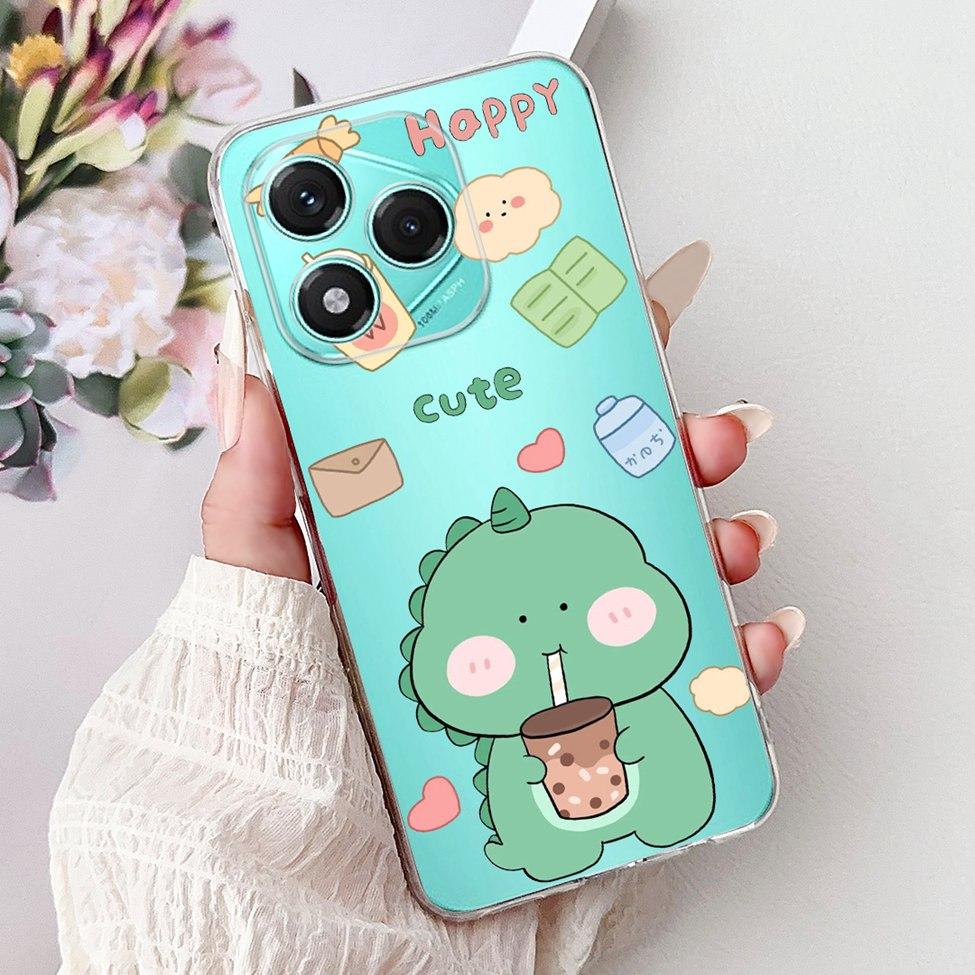 Clear For Honor 400 Lite Case ABR-NX1 Cute Cartoon Luxury Fashion Cool Soft TPU Bumper Cover For Honor 400Lite Phone Case Funda