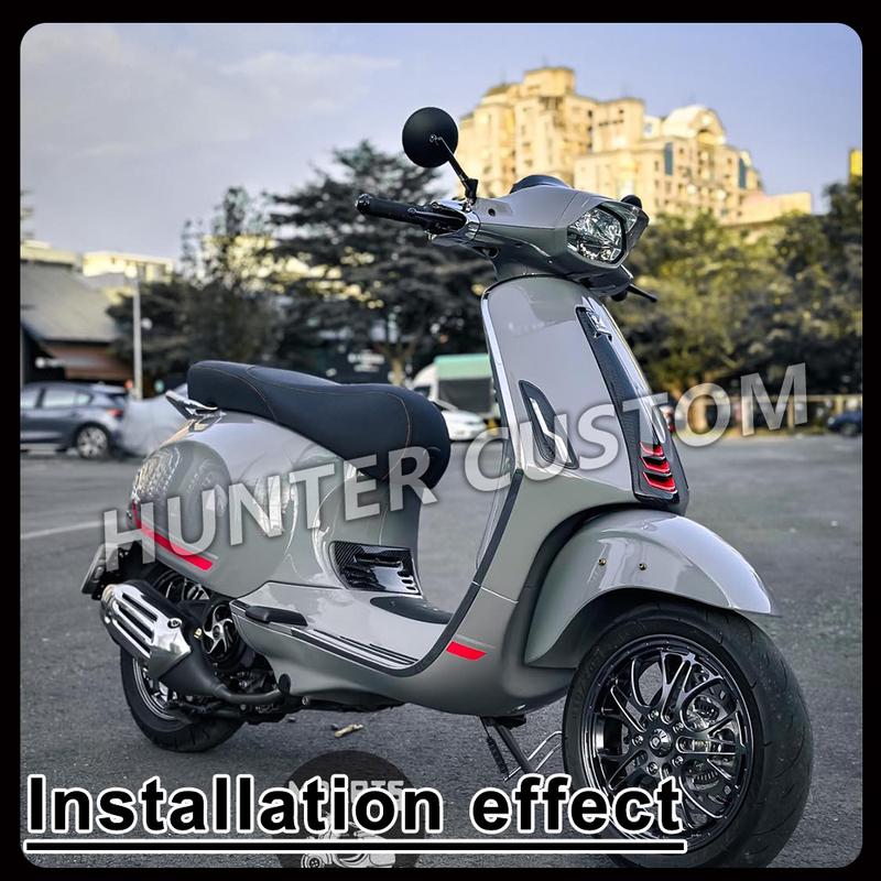 Retro Round Mirror Aluminum Alloy for Vespa 946  Primavera Sprint150 GTV GTS 300 Elettrica  Sei Giorni  Motorcycle Accessorie