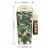 Camo Print Tactical Style Stainless Steel Insulated Coffee Tumbler Vacuum Thermal Cup for Travel Office Hiking Outdoor Activities