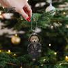 Cartoon Dog Acrylic Hanging Decoration Home Indoor Christmas Tree Car Rearview Mirror 2D Flat Puppy Man Hanging Ornament Animal Pendant