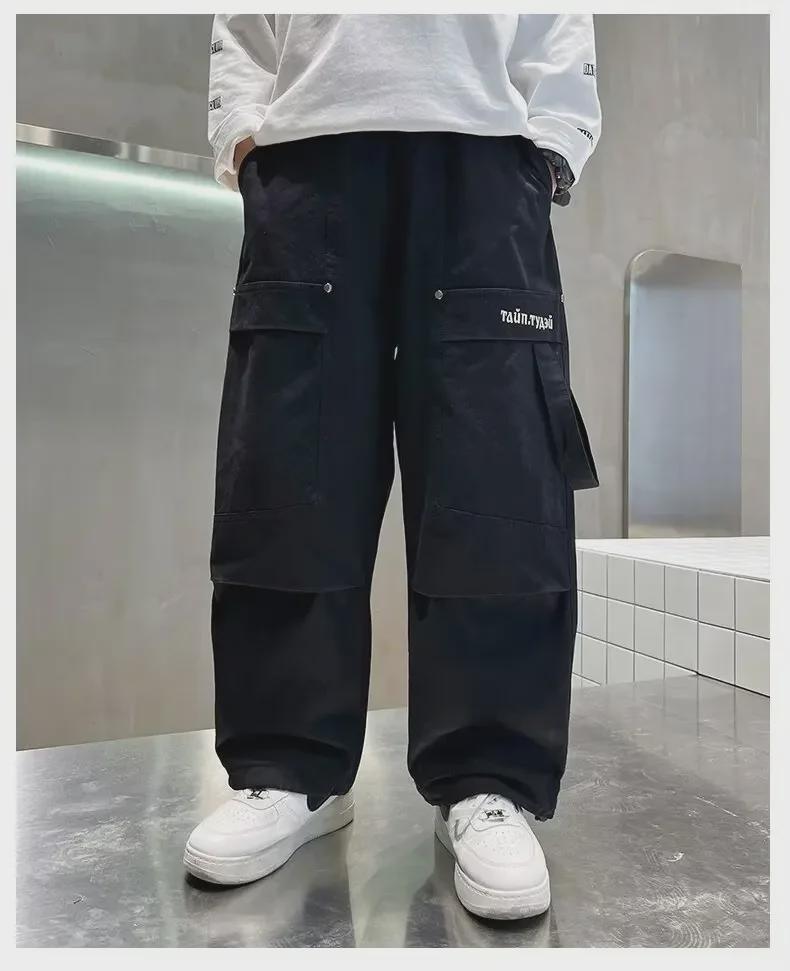 Весенне-осенние прямые повседневные брюки для мальчиков | Модные и красивые детские комбинезоны