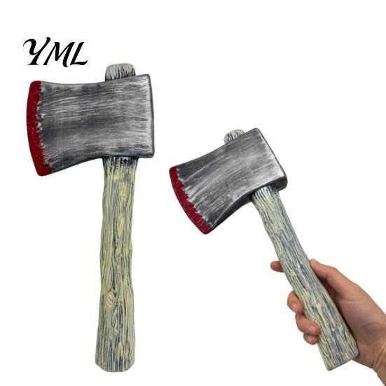 Film And Television Accessories Retro Simulation Plastic Ax Prop for Halloween Cosplay Stage Performance, Realistic Props Lightweight Toy Weapon Kids