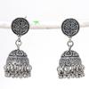Натуральные индийские серьги Jhumki с драгоценным камнем, серебряные серьги в этническом стиле Бали, 1,77 дюйма, u2Y50