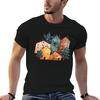 Christmas Village Spot Illustration TShirt Plus Size Lightweight Top