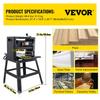 Thickness Planer 13-Inch Benchtop Planer 2000W Wood Planer 8000 rpm Woodworking Planer 10 AMP Wood Planer Foldable 6m/min Planing Speed with Iron