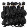 Deep Wavy Bundles Ody Weave Water Curly Synthetic Hair Extensions 14/18 Inch Ombre Wavy Hair Bundles For Women