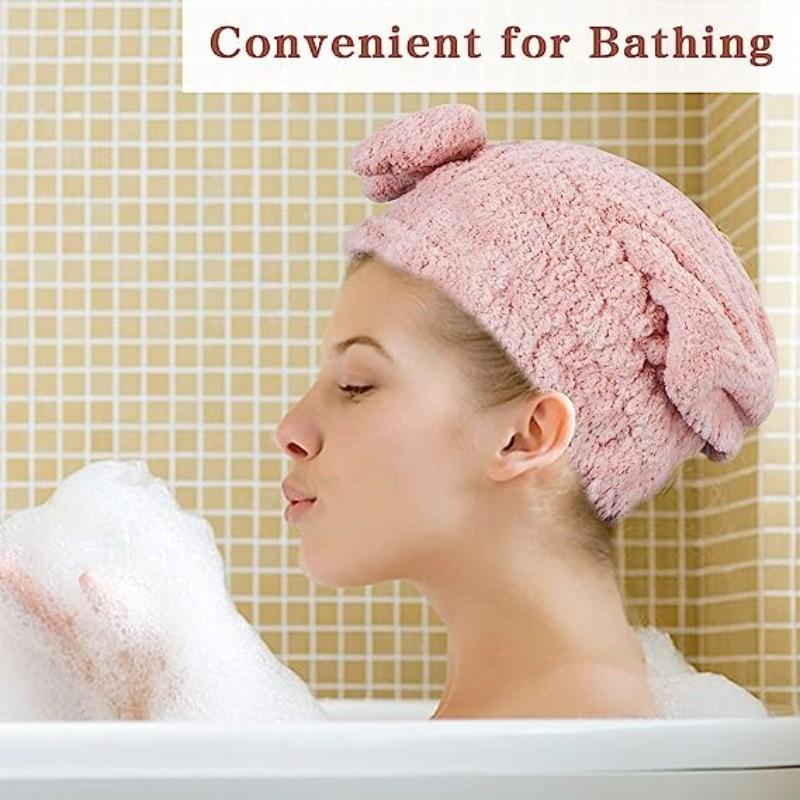 Крышка для сушки волос Микрофибра Ultra Absorbent Hair Dry Wrap Cap Fast Drier