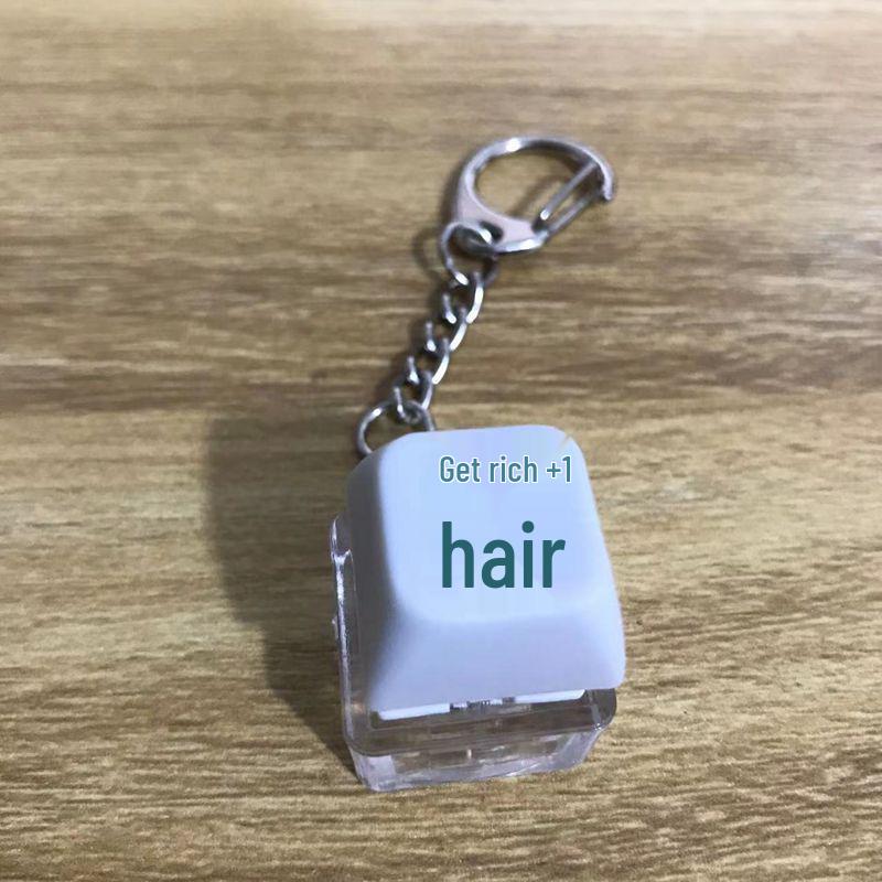 Светящийся деревянный колпачок для клавиши в виде рыбки, брелок для клавиатуры с функцией накопления заслуг и декомпрессии