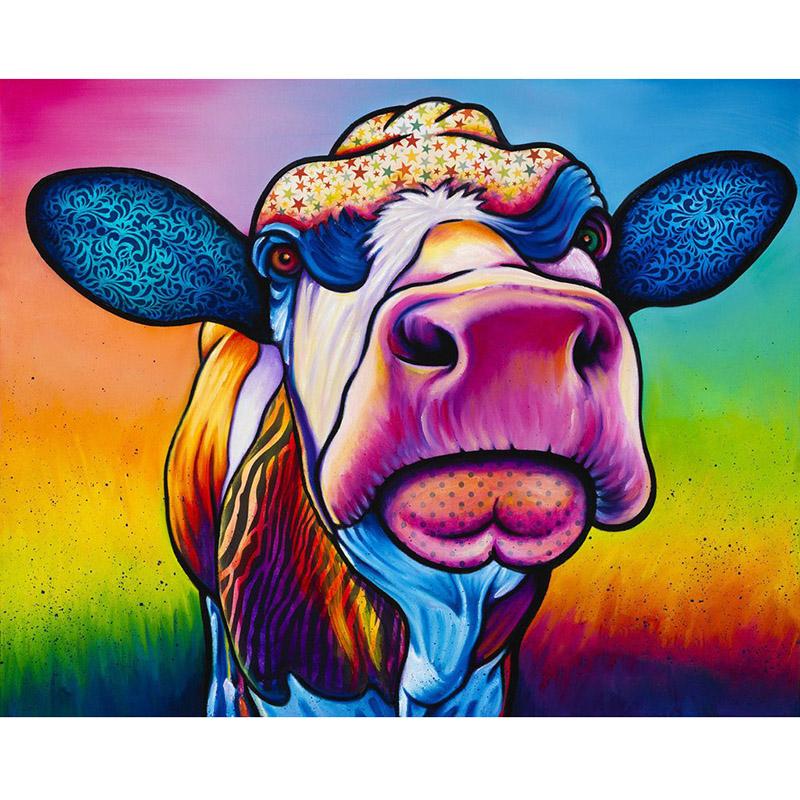 Картина маслом DIY 5D алмазная живопись полный круглый набор для вышивки крестом из смолы мультфильм животных Алмазная вышивка мозаика подарок ручной работы