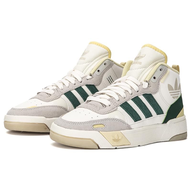 Adidas Оригинальные удобные скейтбордические кроссовки средней высоты Unisex GV9318 белые, зеленые, желтые