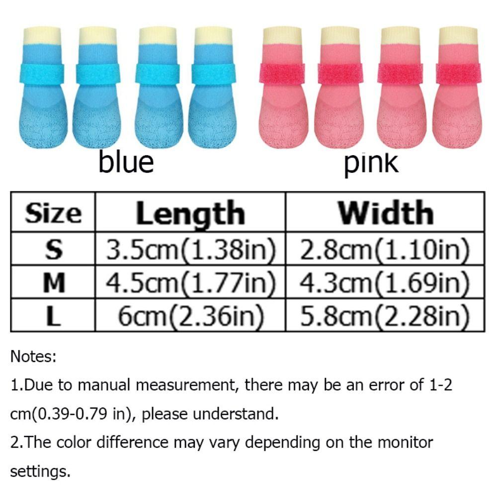 4 шт./компл. дышащие водонепроницаемые носки для собак с мягкой подошвой для ножек домашних животных для прогулок на открытом воздухе