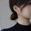 Нишевые серьги-гвоздики Ji с жемчугом, простые, женские, новые, модные, с характером, высококачественные, в стиле «маленький аромат»