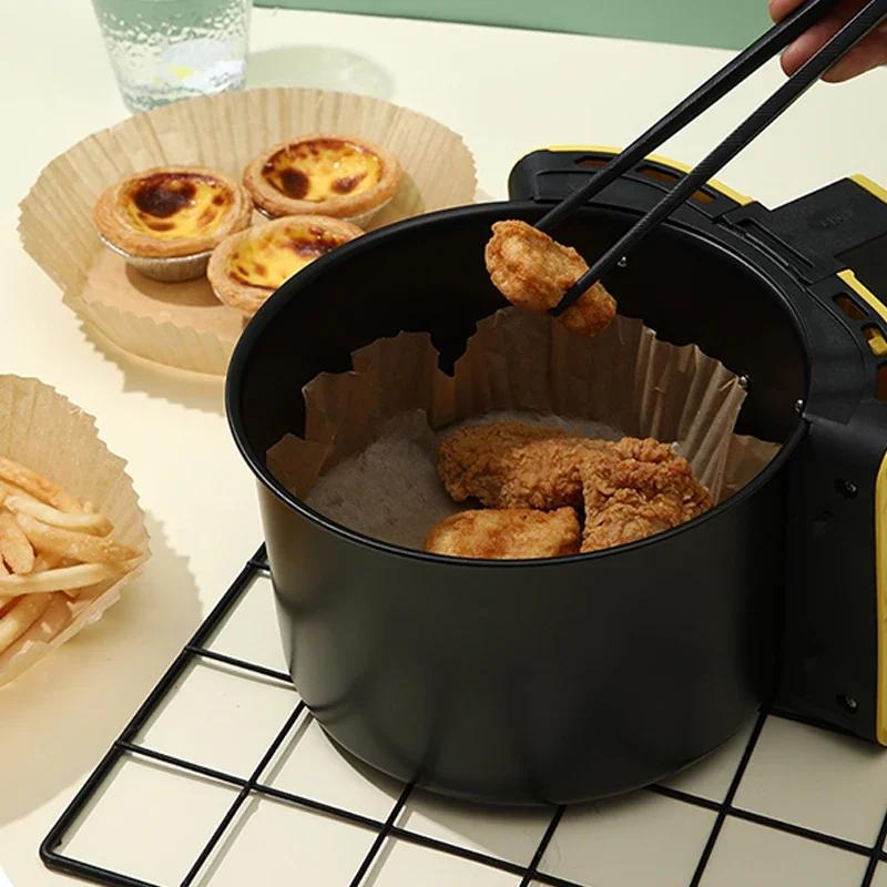 30/50 шт. принадлежности для выпечки, большие прочные квадратные и круглые принадлежности и инструменты для выпечки, кухонные принадлежности, аксессуары для фритюрницы