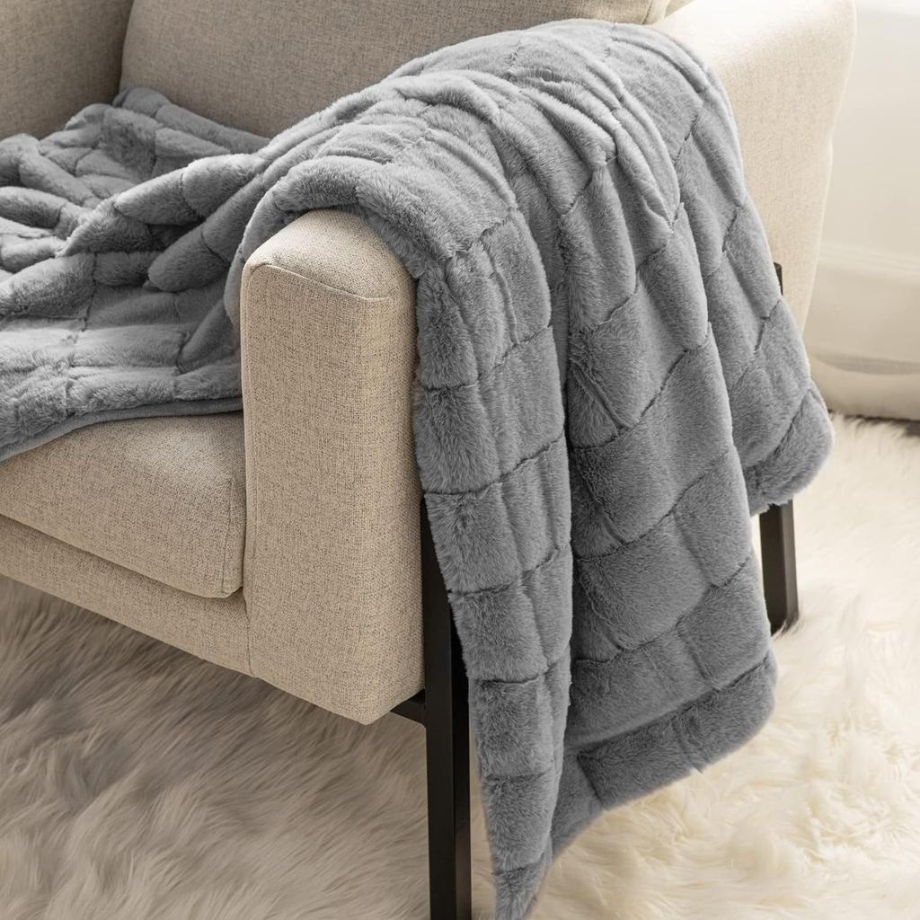 Плюшевый плед из искусственного кролика, двухслойный, утолщенный фланелевый плед для сна, офисный плед для отдыха, покрывало на диван