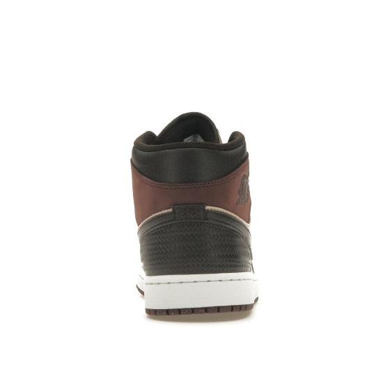 Мужские кроссовки Air Jordan 1 Mid SE Paris YMCA Коричневые бархатно-коричневые землистые FZ4359-200