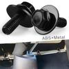 20PCS Car Screws Bolts For Toyota Truck Body Nuts- M6-1.0 x 16mm Long- 10mm Hex- 17mm Washer Wear-resisting Black Accessories