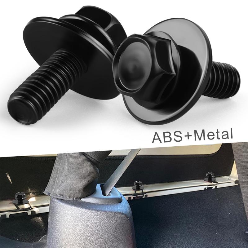 20PCS Car Screws Bolts For Toyota Truck Body Nuts- M6-1.0 x 16mm Long- 10mm Hex- 17mm Washer Wear-resisting Black Accessories