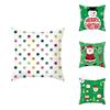 Роскошно мягкая 18-дюймовая наволочка «Счастливого Рождества» с Санта-Клаусом и праздничными цветами
