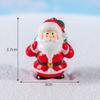 Stylish Resin Christmas Santa Claus And Snowman Miniature Ornaments Tabletop Decor