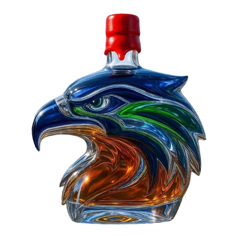 Многофункциональный диспенсер для напитков из хрустального стекла ручной работы, выполненный в форме художественного морского конька, идеально подходит для домашнего декора и пабов.