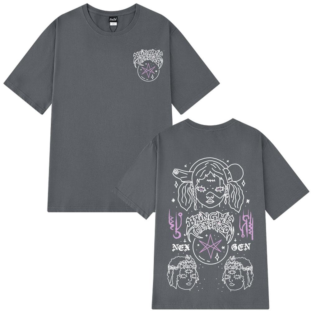 2025 Summer BMTH BringMe TheHorizon Album Post HuUnisex Nex Gen Heavy Metal Rock Band Unisex Hip Hop 100 Pure Cotton Printed Tshirt
