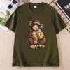 Funny Monkey Drinking Iced Coffee T Shirt Unisex Unisex Streetwear Animal Graphic TShirt Summer Short Sleeve Round Neck Tops