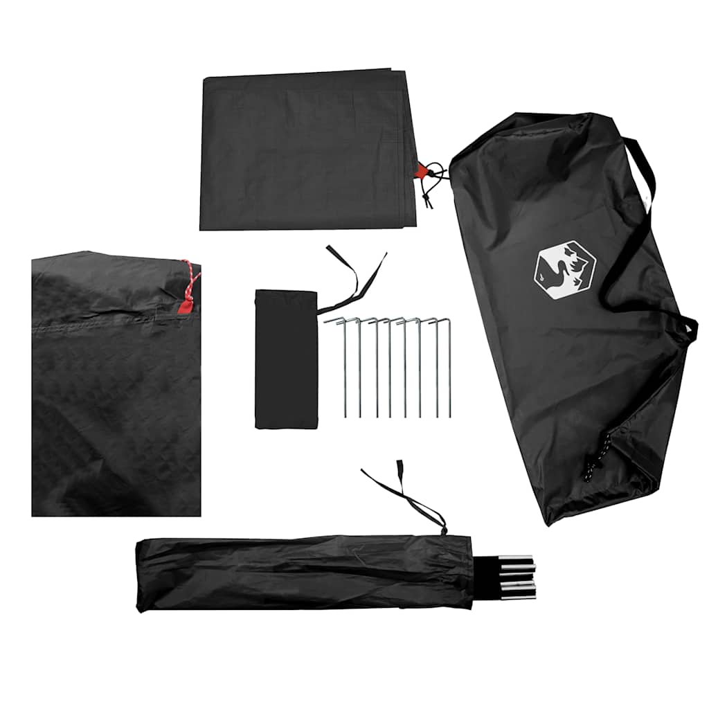 Dome Camping Tent for 2 Persons White & Dark Waterproof