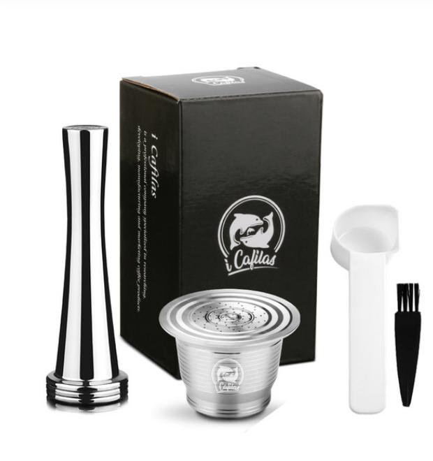 Icafilas Многоразовая Кофейная Капсула Для Nespresso Фильтры из Нержавеющей Стали Многоразовые Фильтры Эспрессо Для Эссенции Капсула Nespresso Качество