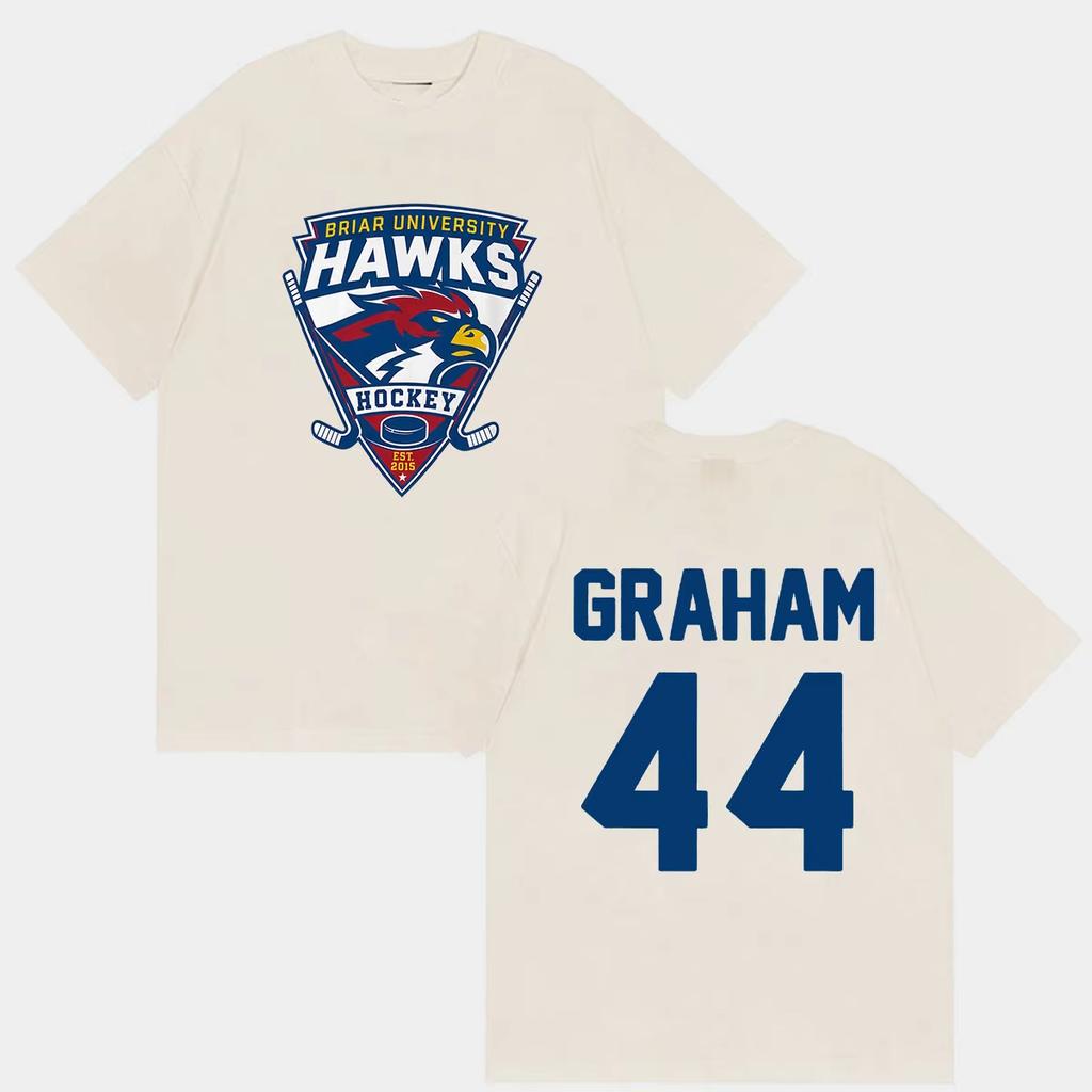 Briar Graham Off Campus Hockey Rounisexce Logan Di Laurentis 2026 Print T Shirts Unisexs Unisex Retro Fashion Casual Cotton Tshirt