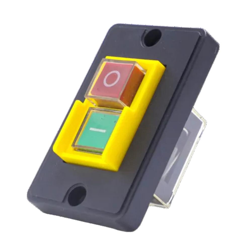 KJD63 Electromagnetic Switch with Panel Waterproof Start Button Rated 250V 5E4 Mechanical Cycles for Industrial Equipment